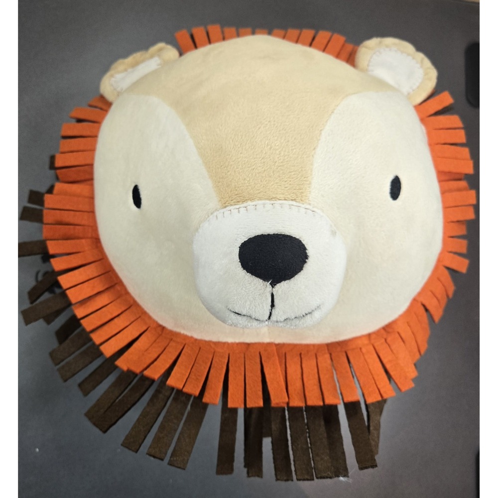Lion Animal Head Plush Wall Mounts Levtex Nursery Boys Room Decor Kids Room